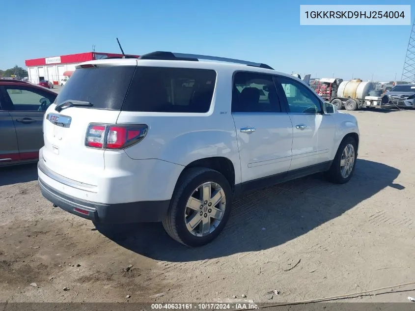 2017 GMC Acadia Limited VIN: 1GKKRSKD9HJ254004 Lot: 40633161