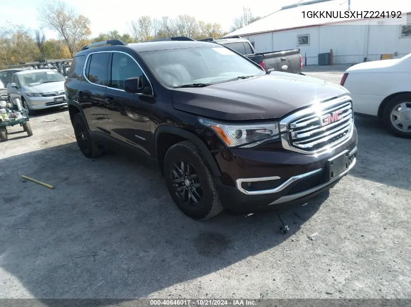 1GKKNULSXHZ224192 2017 GMC Acadia Slt-1