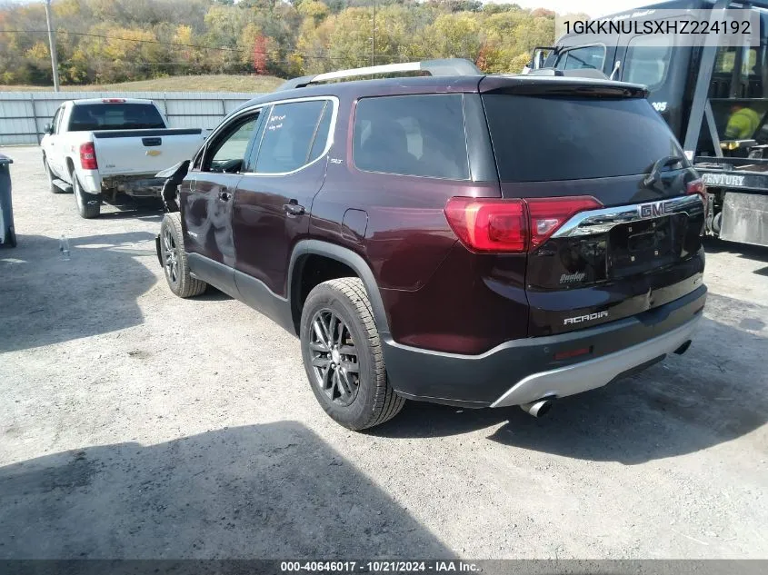 2017 GMC Acadia Slt-1 VIN: 1GKKNULSXHZ224192 Lot: 40646017