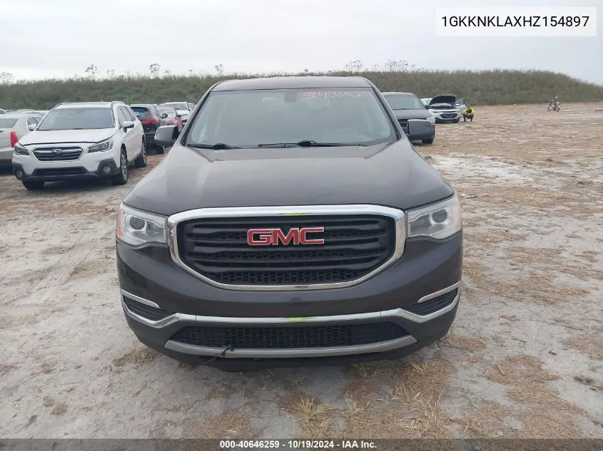 2017 GMC Acadia Sle VIN: 1GKKNKLAXHZ154897 Lot: 40646259