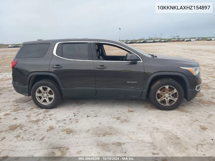 1GKKNKLAXHZ154897 2017 GMC Acadia Sle