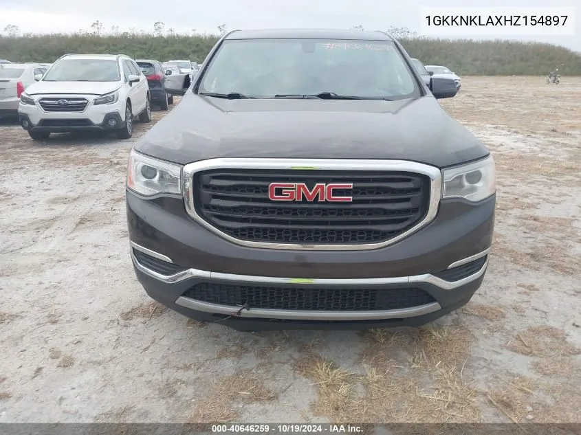 2017 GMC Acadia Sle VIN: 1GKKNKLAXHZ154897 Lot: 40646259