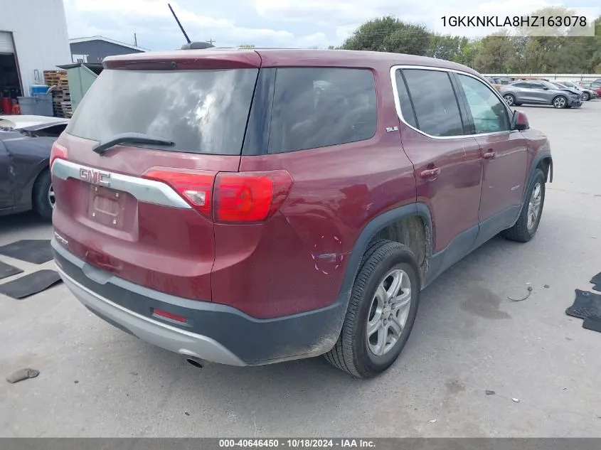 1GKKNKLA8HZ163078 2017 GMC Acadia Sle-1