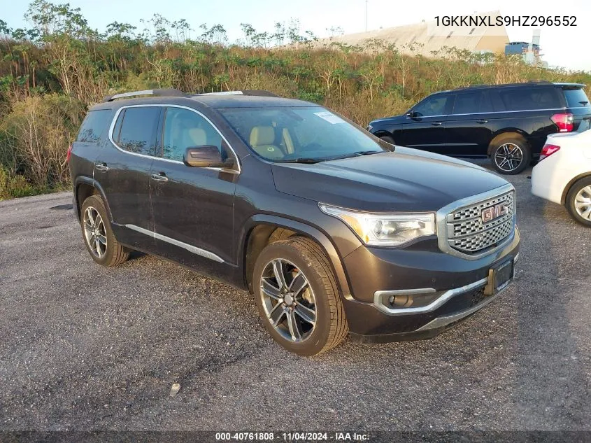 2017 GMC Acadia Denali VIN: 1GKKNXLS9HZ296552 Lot: 40761808