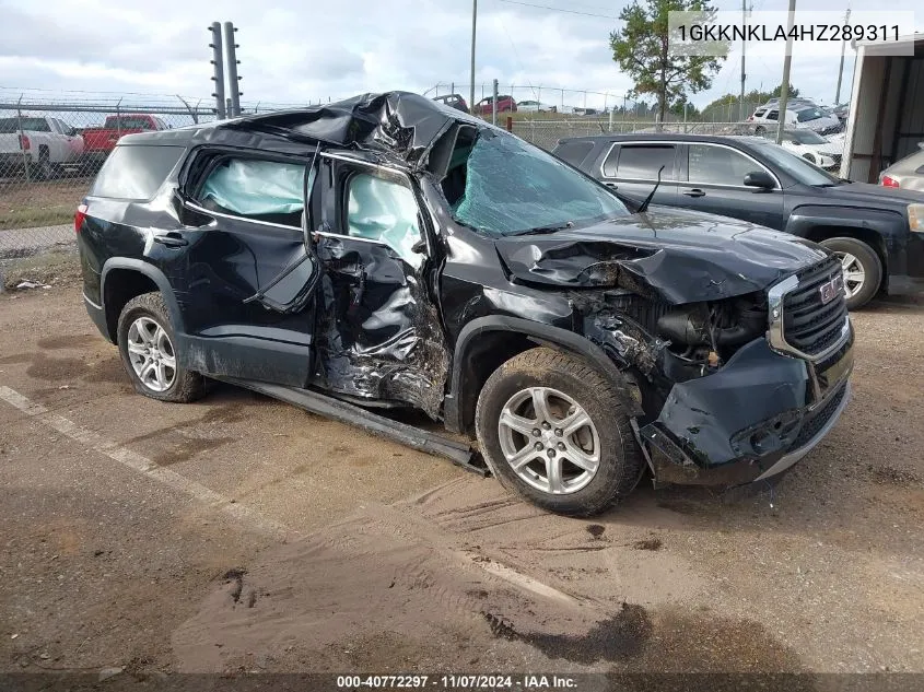 2017 GMC Acadia Sle-1 VIN: 1GKKNKLA4HZ289311 Lot: 40772297