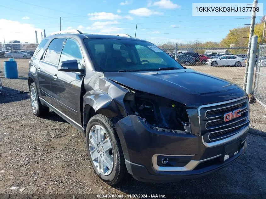 1GKKVSKD3HJ137708 2017 GMC Acadia Limited