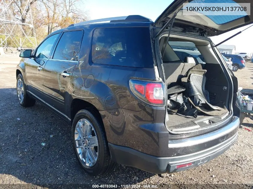 1GKKVSKD3HJ137708 2017 GMC Acadia Limited