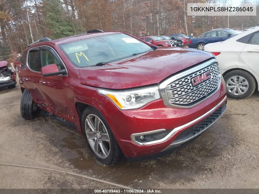 2017 GMC Acadia Denali VIN: 1GKKNPLS8HZ286045 Lot: 40789443