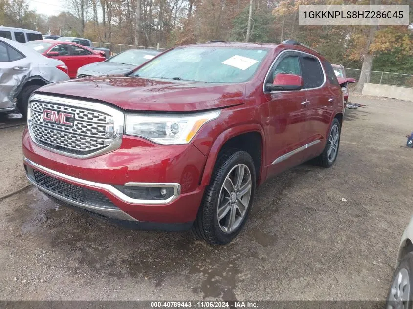 2017 GMC Acadia Denali VIN: 1GKKNPLS8HZ286045 Lot: 40789443