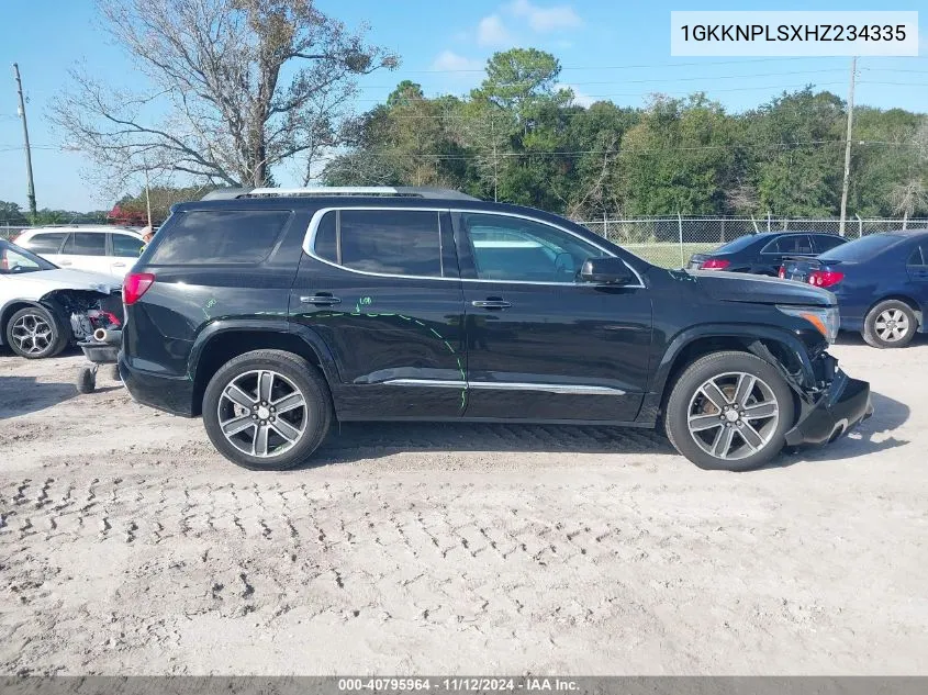 2017 GMC Acadia Denali VIN: 1GKKNPLSXHZ234335 Lot: 40795964