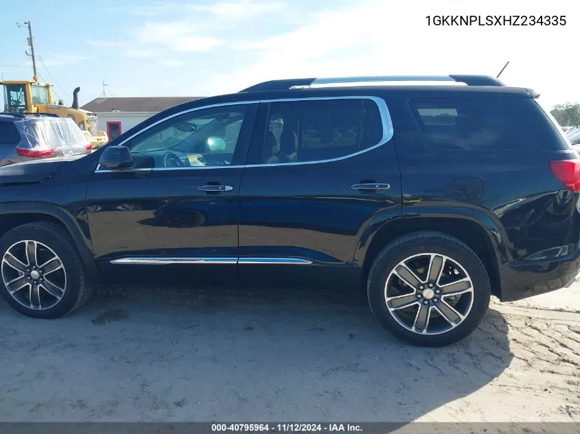 2017 GMC Acadia Denali VIN: 1GKKNPLSXHZ234335 Lot: 40795964