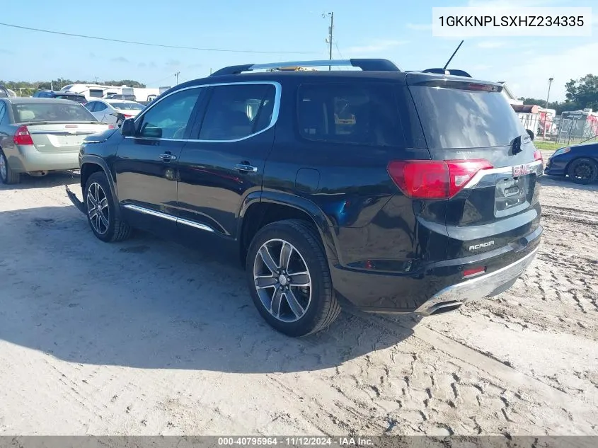 2017 GMC Acadia Denali VIN: 1GKKNPLSXHZ234335 Lot: 40795964