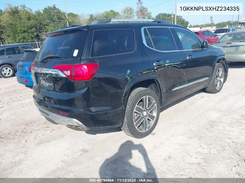 2017 GMC Acadia Denali VIN: 1GKKNPLSXHZ234335 Lot: 40795964