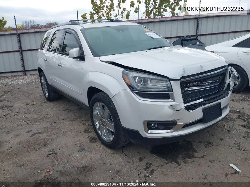 1GKKVSKD1HJ232235 2017 GMC Acadia Limited