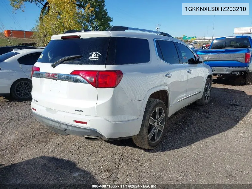 1GKKNXLS0HZ203210 2017 GMC Acadia Denali