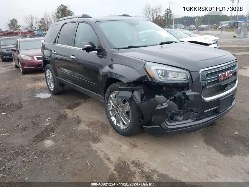 2017 GMC Acadia Limited VIN: 1GKKRSKD1HJ173028 Lot: 40921224