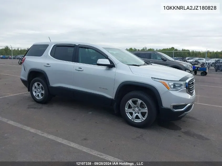 2018 GMC Acadia VIN: 1GKKNRLA2JZ180828 Lot: 12107338