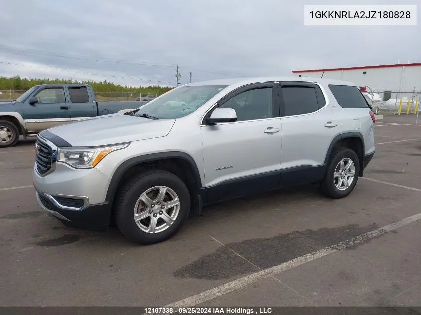 2018 GMC Acadia VIN: 1GKKNRLA2JZ180828 Lot: 12107338