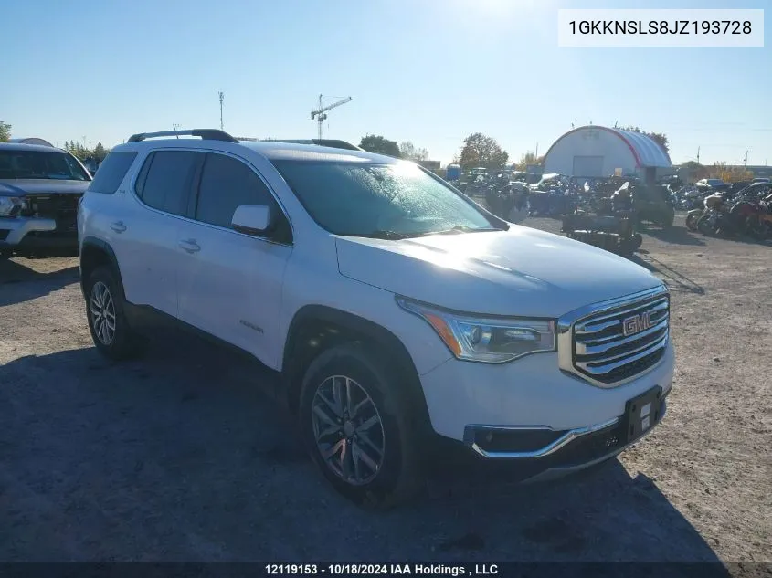 2018 GMC Acadia VIN: 1GKKNSLS8JZ193728 Lot: 12119153