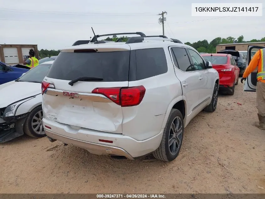 1GKKNPLSXJZ141417 2018 GMC Acadia Denali