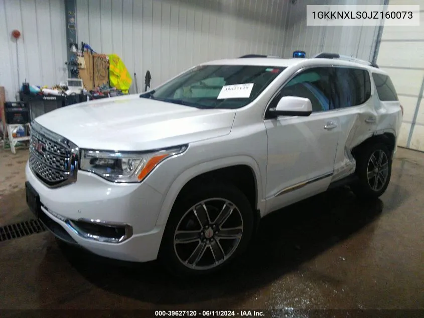 2018 GMC Acadia Denali VIN: 1GKKNXLS0JZ160073 Lot: 39627120