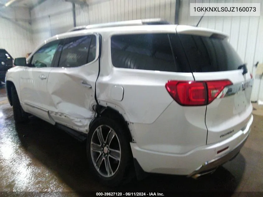 1GKKNXLS0JZ160073 2018 GMC Acadia Denali