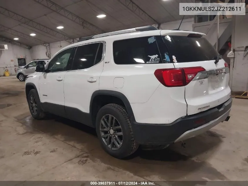 2018 GMC Acadia Slt-1 VIN: 1GKKNULS2JZ212611 Lot: 39837911