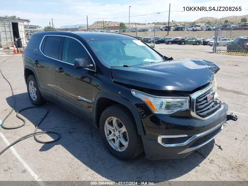 2018 GMC Acadia Sle-1 VIN: 1GKKNRLS4JZ208265 Lot: 39849087