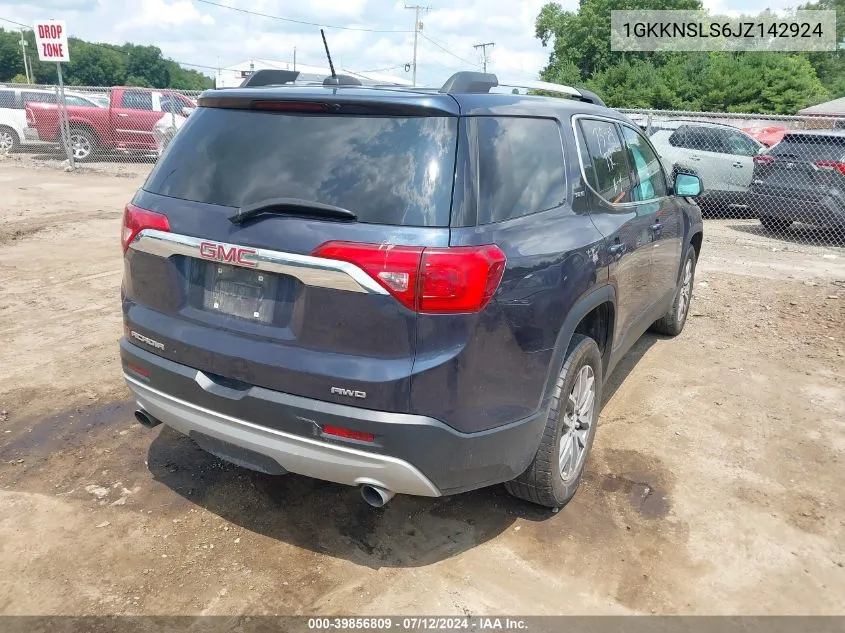 1GKKNSLS6JZ142924 2018 GMC Acadia Sle-2