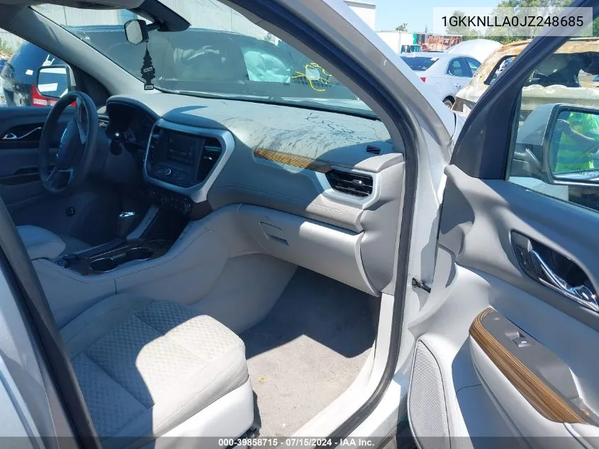 1GKKNLLA0JZ248685 2018 GMC Acadia Sle-2