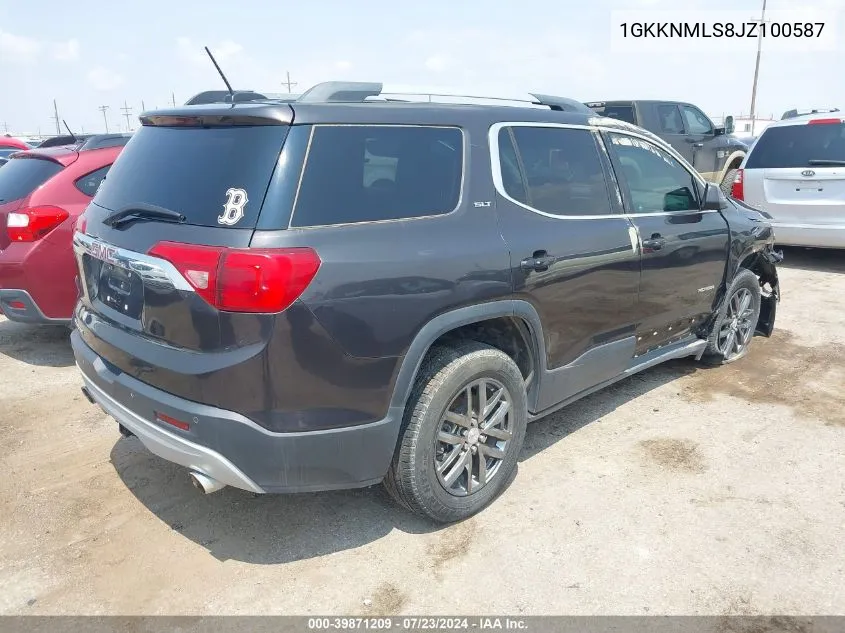 1GKKNMLS8JZ100587 2018 GMC Acadia Slt-1