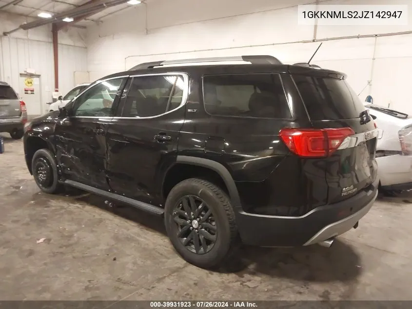 1GKKNMLS2JZ142947 2018 GMC Acadia Slt-1