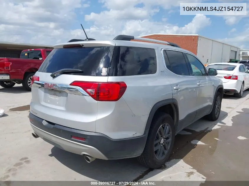 2018 GMC Acadia Slt-1 VIN: 1GKKNMLS4JZ154727 Lot: 39986727