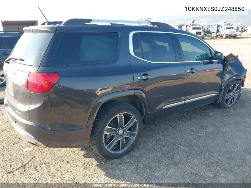 1GKKNXLS0JZ248850 2018 GMC Acadia Denali