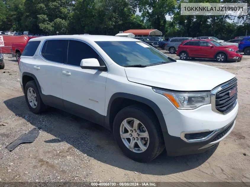 2018 GMC Acadia Sle-1 VIN: 1GKKNKLA1JZ199071 Lot: 40065700