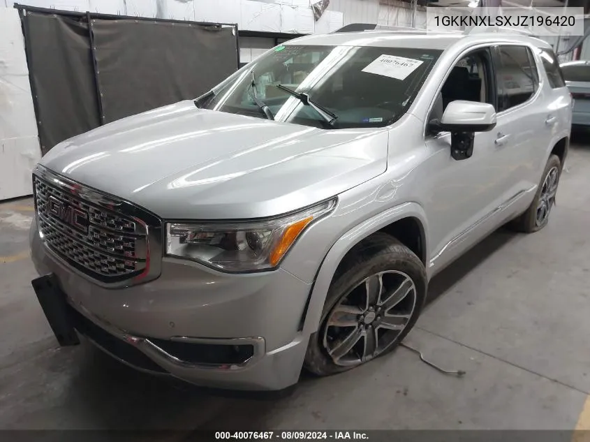 1GKKNXLSXJZ196420 2018 GMC Acadia Denali