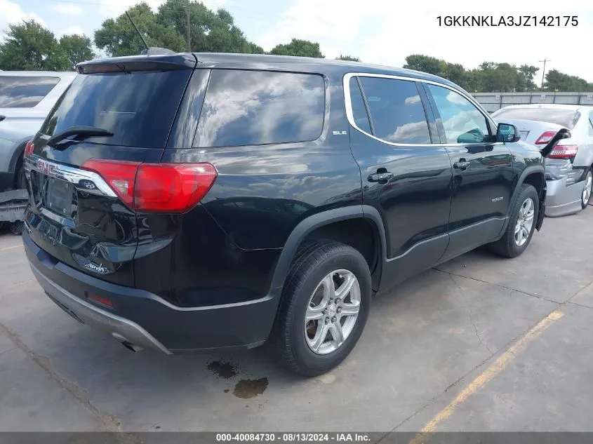 1GKKNKLA3JZ142175 2018 GMC Acadia Sle-1