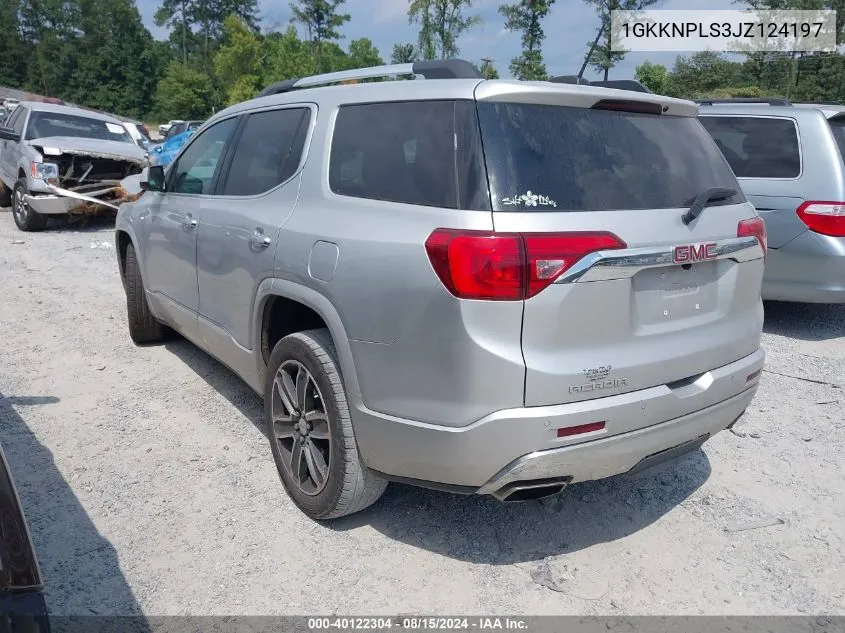 2018 GMC Acadia Denali VIN: 1GKKNPLS3JZ124197 Lot: 40122304