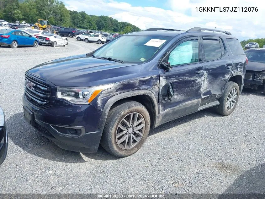 2018 GMC Acadia Sle-2 VIN: 1GKKNTLS7JZ112076 Lot: 40130259