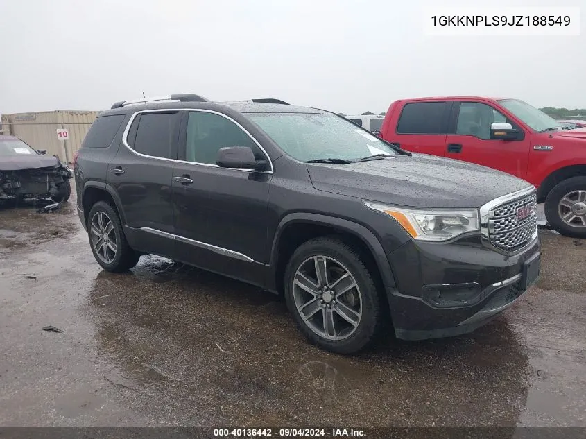 2018 GMC Acadia Denali VIN: 1GKKNPLS9JZ188549 Lot: 40136442