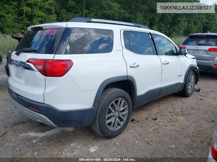 2018 GMC Acadia Sle-2 VIN: 1GKKNLLA2JZ208527 Lot: 40151486