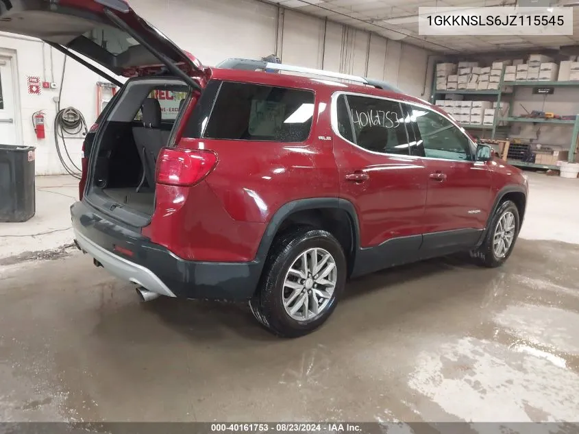 1GKKNSLS6JZ115545 2018 GMC Acadia Sle-2