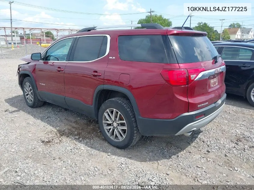 2018 GMC Acadia Sle-2 VIN: 1GKKNLLS4JZ177225 Lot: 40189617