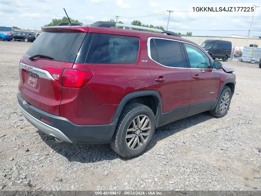 2018 GMC Acadia Sle-2 VIN: 1GKKNLLS4JZ177225 Lot: 40189617