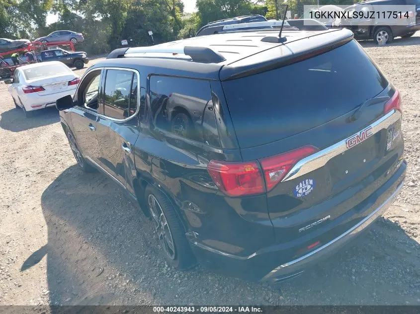 1GKKNXLS9JZ117514 2018 GMC Acadia Denali