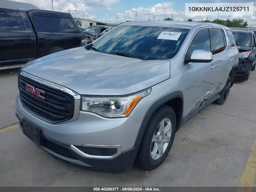 1GKKNKLA4JZ125711 2018 GMC Acadia Sle-1