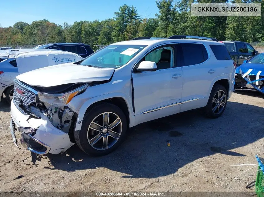 2018 GMC Acadia Denali VIN: 1GKKNXLS6JZ200186 Lot: 40286604