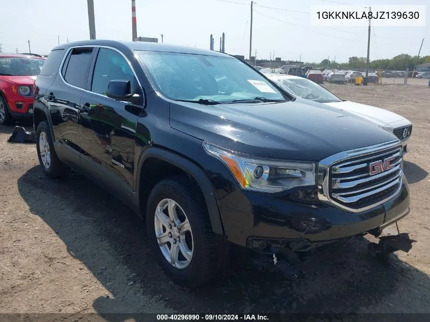 2018 GMC Acadia Sle-1 VIN: 1GKKNKLA8JZ139630 Lot: 40296990