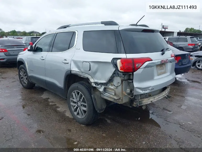 1GKKNLLA8JZ111493 2018 GMC Acadia Sle-2