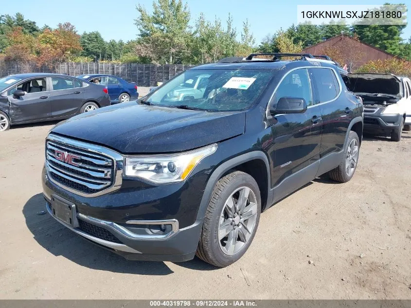 2018 GMC Acadia Slt-2 VIN: 1GKKNWLSXJZ181880 Lot: 40319798